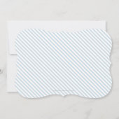 MODERN DOOPSEL minimal cross eenvoudig bord blauw Kaart (Achterkant)