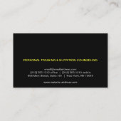 MODERN DOT DESIGN IN GRIJS/ZWART Visitekaartje (Achterkant)