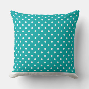 Modern Dot Pillow Blauwgroen met witte Stippen CH9 Kussen