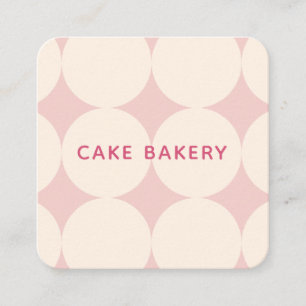 Modern Dots Bakkerij Visitekaartje I Blush Roze
