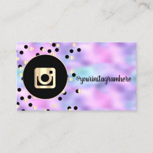 Modern,Dots Instagram Sociale Media Holografisch Visitekaartje