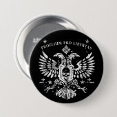 Modern Double Head Eagle Ronde Button 7,6 Cm (Voorkant /achterkant)