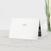 Modern draak-Phoenix dubbel-Xi Thank-You van het Bedankkaart (Achterkant)