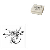 Modern Dragon Art Stempel (Gestempeld)