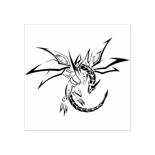 Modern Dragon Art Stempel (Afrduk)