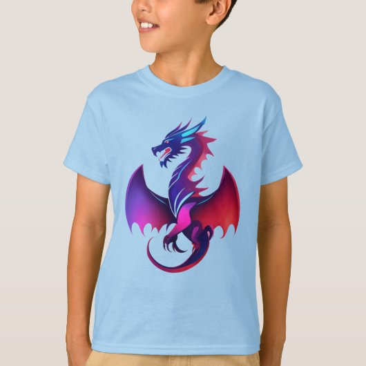 "Modern Dragon Emblem" ontworpen T-shirt (Voorkant)