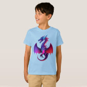 "Modern Dragon Emblem" ontworpen T-shirt (Voorkant volledig)