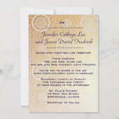 Modern Dragon-Phoenix Chinese Wedding Invitation Kaart (Achterkant)