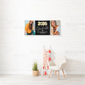 Modern dubbel Afstuderen 2025 Foto Spandoek (Insitu)