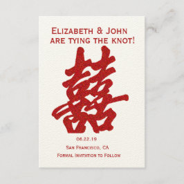 Modern Dubbel Geluk Sla de Datum op Save The Date