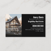 Modern dubbelzijdig vastgoed visitekaartje (Achterkant)