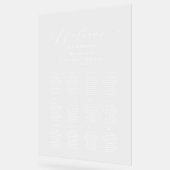 Modern duidelijk zitplaatskaart acryl bord (Hoek)