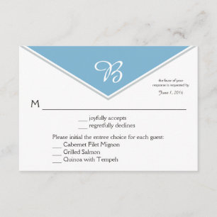 Modern Dusk Blue Glacier Gray RSVP