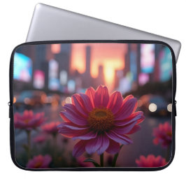 Modern Dusk Daisies 15' Laptop Sleeve