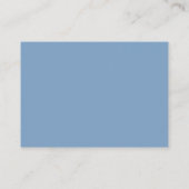 Modern Dusty Blue QR Code Wedding Online RSVP Card Informatiekaartje (Achterkant)