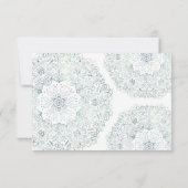 Modern Dusty Blue Waterverf Wedding Calendar Save The Date (Achterkant)