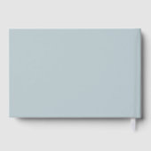 Modern Dusty Blue Wedding Foto Gastenboek (Achterkant)