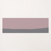 Modern Dusty Mauve Grey Abstract Stripes Stijlvol Yogamat (Achterkant (horizontaal))