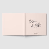 Modern | dusty pink | bold names guest book (Complet)