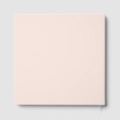 Modern | dusty pink | bold names  guest book gastenboek (Achterkant)