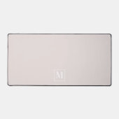 Modern Dusty Pink Monogram Bureaumat (Voorkant)