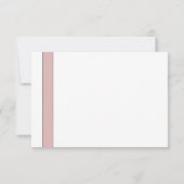 Modern Dusty Roos Roze Monogram Bruiloft RSVP Kaartje (Achterkant)