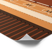 Modern Earth Tone Geometric Art Print (Hoek)