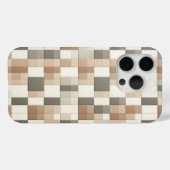 Modern Earth Tone Geometric Phone Case - Neutral (Achterkant (horizontaal))
