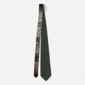 Modern Earth-Toned Silk Stropdas (Achterkant)