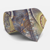 Modern Earth Tones Abstract Pattern Stropdas (Opgerold)