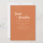 Modern Earthy Boho Minimalist Wedding Save The Date (Achterkant)