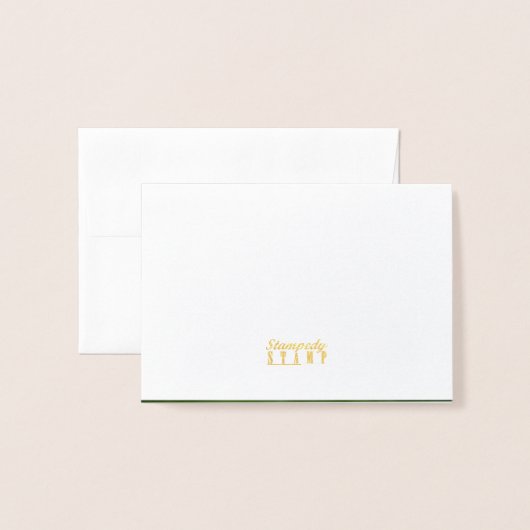 Modern ECHT FOLIE script RSVP Gold Folie Kaarten (Met envelop)
