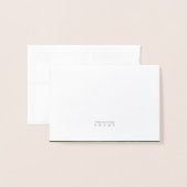 Modern ECHT FOLIE script RSVP Silver Kaarten (Met envelop)