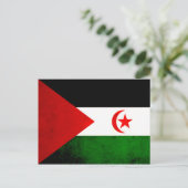 Modern Edgy Sahrawi Flag Briefkaart (Staand voorkant)