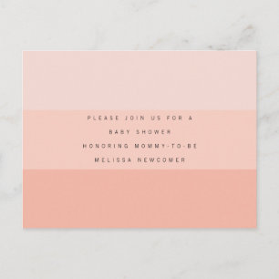 Modern EDITABLE Color Block Baby shower Invitation Aankondigingskaart