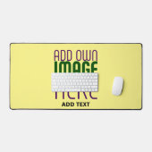 MODERN EDITABLE PASTEL YELLOW IMAGE TEXT TEMPLATE (Clavier et souris)