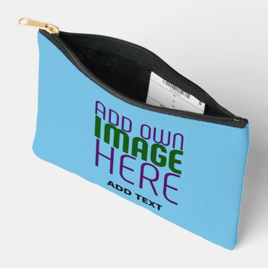 MODERN EDITABLE SWAG SKY BLUE IMAGE TEXT TEMPLATE ETUI (Open)