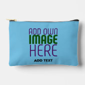 MODERN EDITABLE SWAG SKY BLUE IMAGE TEXT TEMPLATE ETUI (Voorkant)