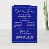 Modern Editable Wedding Order of Ceremony Programma (Achterkant)