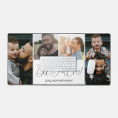 Modern eenvoudig 4 foto beste papa ooit bureaumat (Keyboard & Muis)