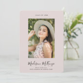 Modern Eenvoudig 5 Foto Kalligrafie Eenvoudige Afs Kaart (Staand voorkant)