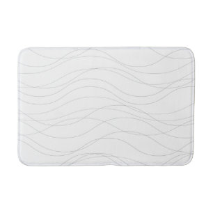 Modern, eenvoudig, chic, elegante golvende grafisc badmat