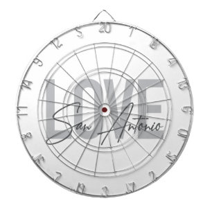 Modern, eenvoudig, chic, Love San Antonio Design C Dartbord