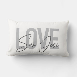 Modern, eenvoudig, chic, Love San Jose Design Cool Kussen