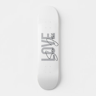 Modern, eenvoudig, chic, Love San Jose Design Cool Skateboard
