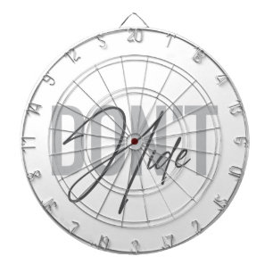 Modern, eenvoudig, cool, stedelijk design Don't Hi Dartbord