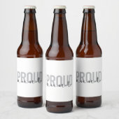 Modern, eenvoudig, cool, stedelijk design — trots  bier etiket (Flessen)