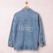 Modern Eenvoudig DAD Kinder Kinderen Naam Vaderdag Denim Jacket (Hangar)