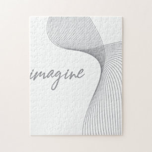 Modern, eenvoudig, elegant grafisch ontwerp van Im Legpuzzel
