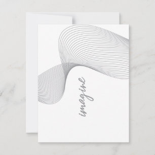 Modern, eenvoudig, elegant grafisch ontwerp van Im Notitiekaartje